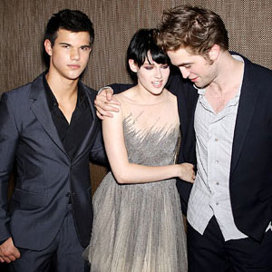 Taylor Lautner, Kristen Stewart, Robert Pattinson Taylor Lautner, Kristen Stewart, Robert Pattinson